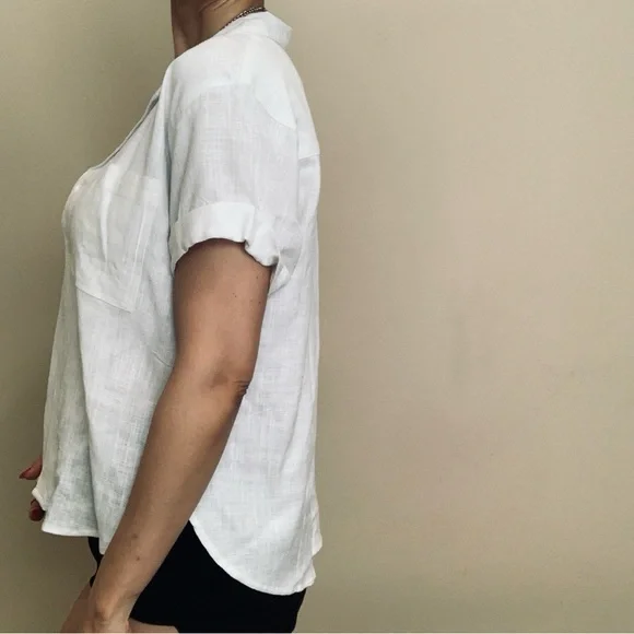 Brand new Linen button down shirt- no offer - Picture 8 of 10